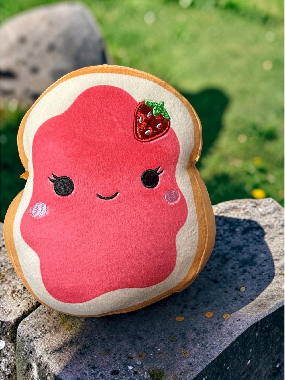 Squishmallows Iman Strawberry Jelly Toast Plush